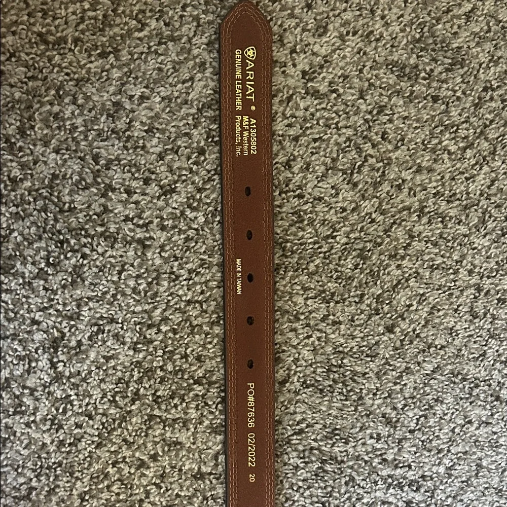 Ariat Brown Leather Belt